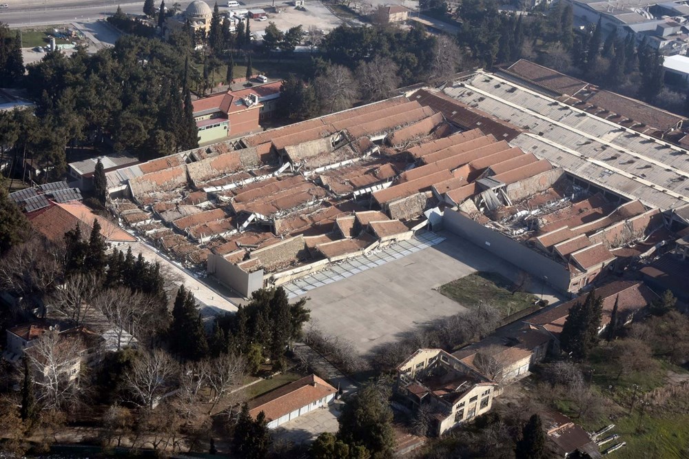 Kahramanmaraş'taki büyük yıkım havadan görüntülendi - 4