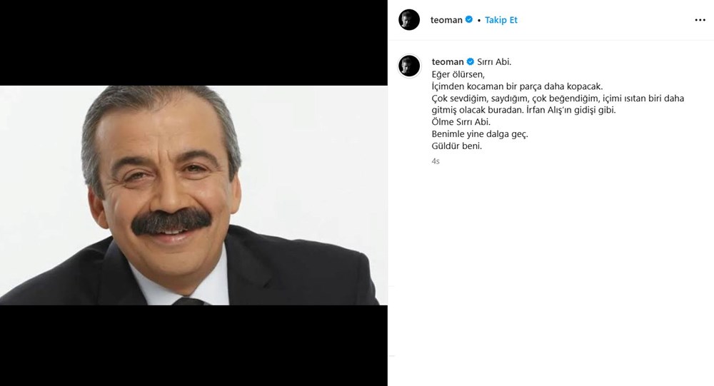 Ünlü isimlerden Sırrı Süreyya Önder paylaşımları: Daha çok işin var - 2