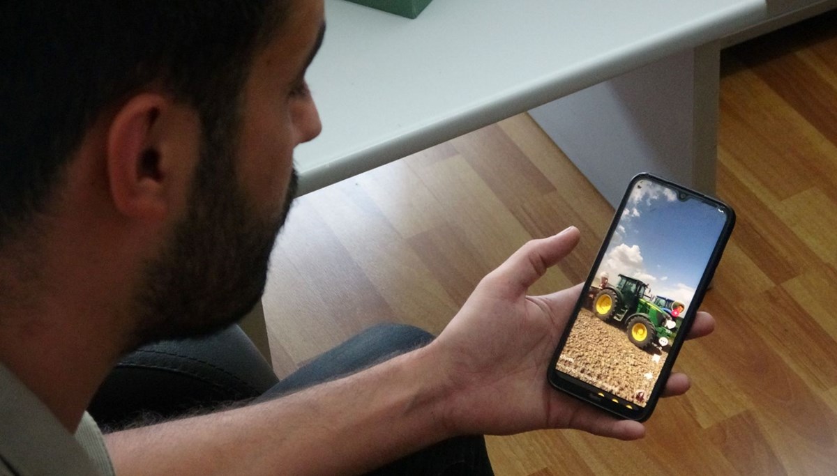 Çalınan traktörünü TikTok'ta buldu