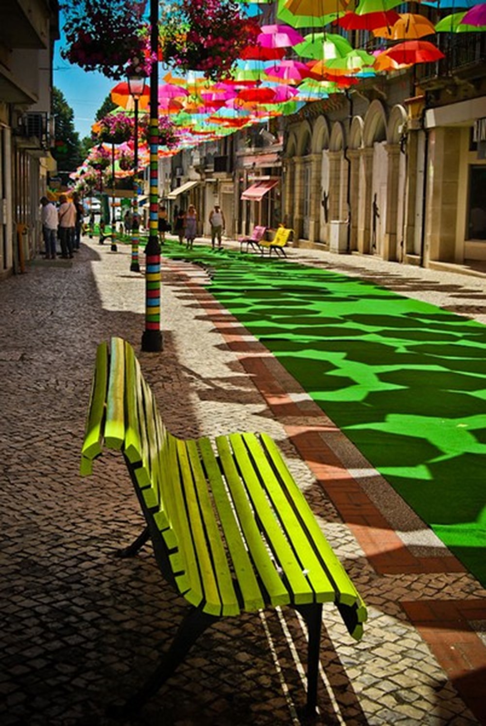 Улица парящих зонтиков, Агеда, Португалия