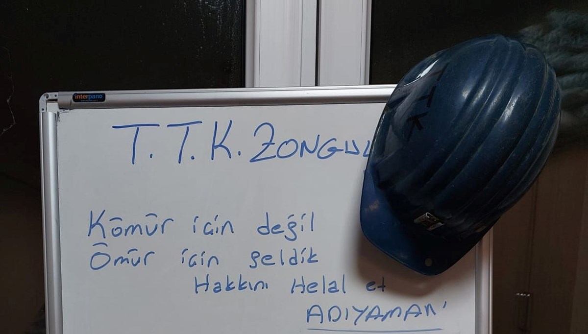 Madencilerden duygulandıran mesajlar: Kömür için değil, ömür için geldik Madencilerden duygulandıran mesajlar: Kömür için değil, ömür için geldik