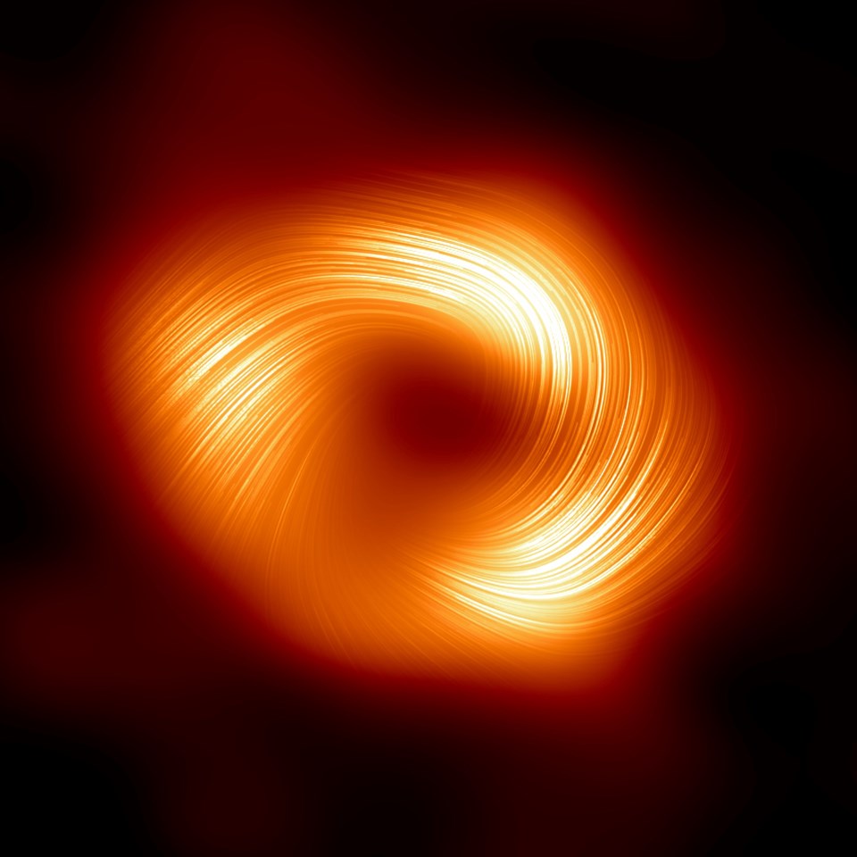 Astronomi tarihinde ilk: Kara deliğin manyetik alanları görüntülendi! - 1