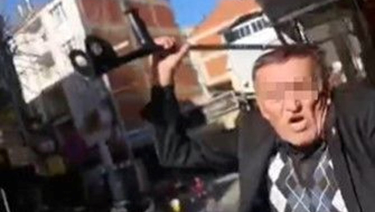 Tek ayağı alçılı iş yeri sahibinden kiracısına koltuk değnekli dayak Tek ayağı alçılı iş yeri sahibinden kiracısına koltuk değnekli dayak