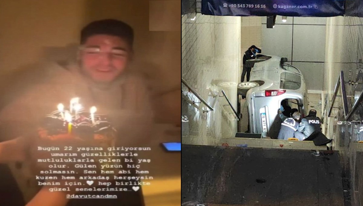 Doğum gününde ölen gencin son görüntüleri ortaya çıktı