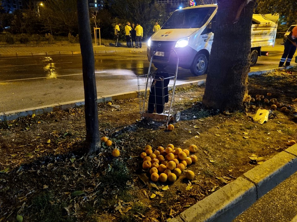 Adana'da feci kaza: Refüjde turunç toplayan kadınlara 2 otomobil çarptı - 1