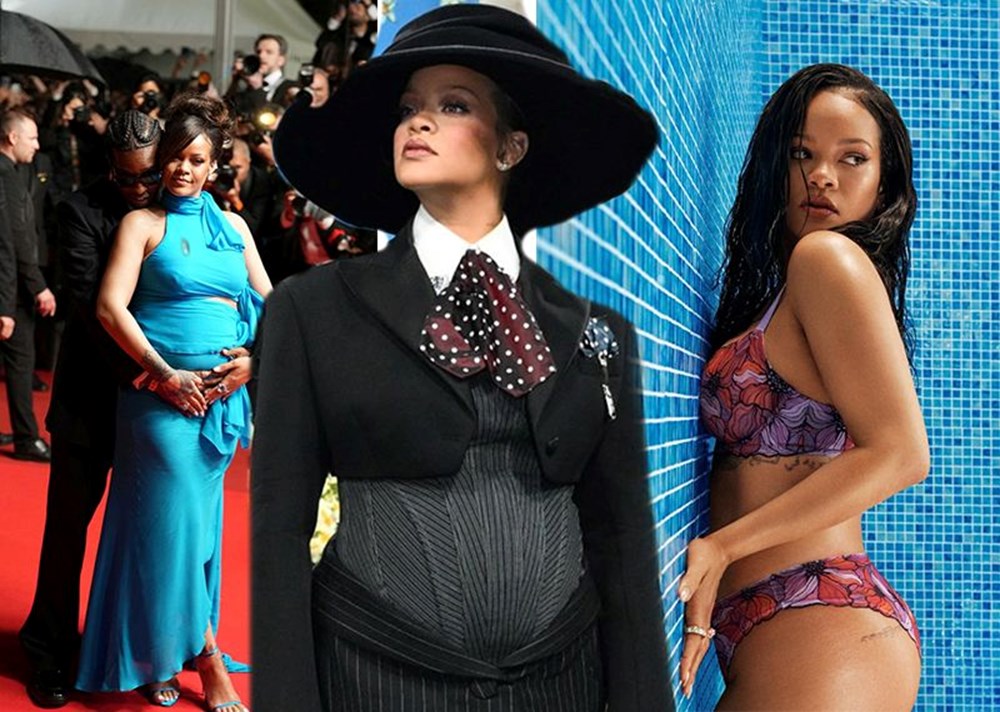 Rihanna iç çamaşırı markası için poz verdi: "Sürekli karnımı gizlemeye çalıştım" - 1