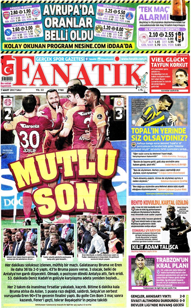 gunun gazete mansetleri 7 mart 2017 ntv