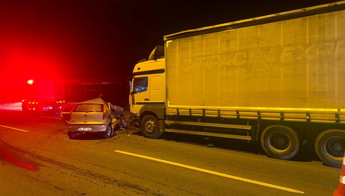 Bolu'da ölümlü trafik kazası