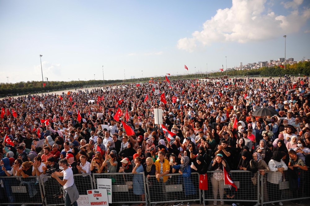 Aşı karşıtları miting yaptı: İşte kareler - 15