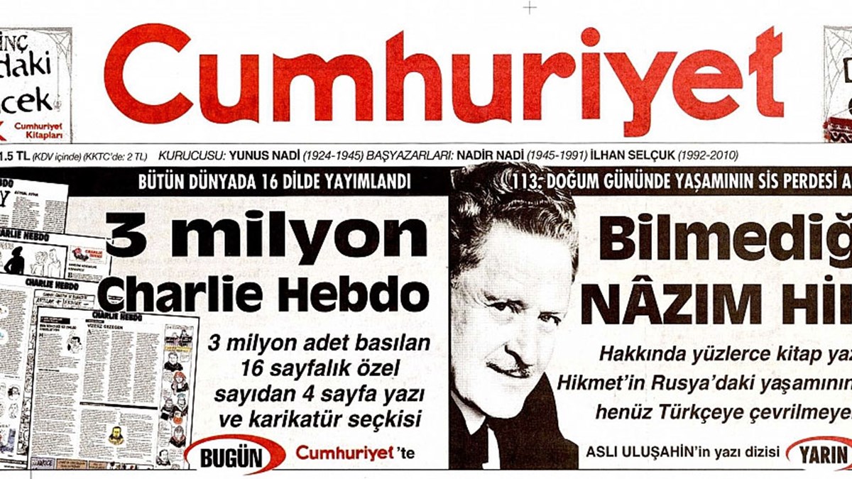 Charlie Hebdo Karikaturlerini Yayinlayan Cumhuriyet E Polis Cemberi Ntv