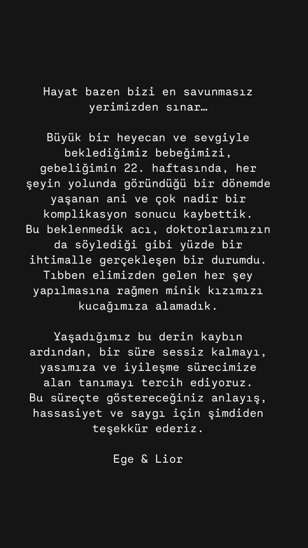 Ege Kökenli'den üzen haber: Bebeğimizi kaybettik - 5