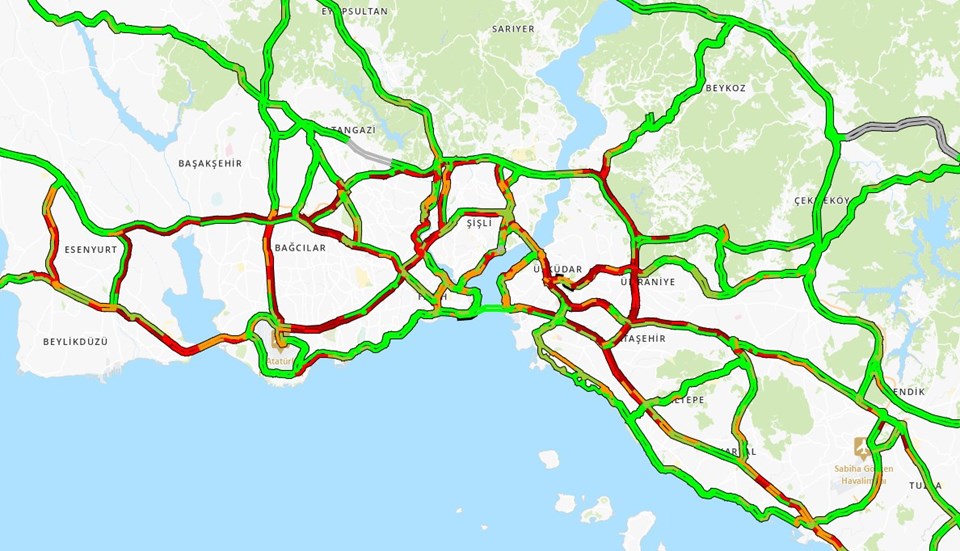 İstanbul trafiğinde Pazartesi yoğunluğu - 1