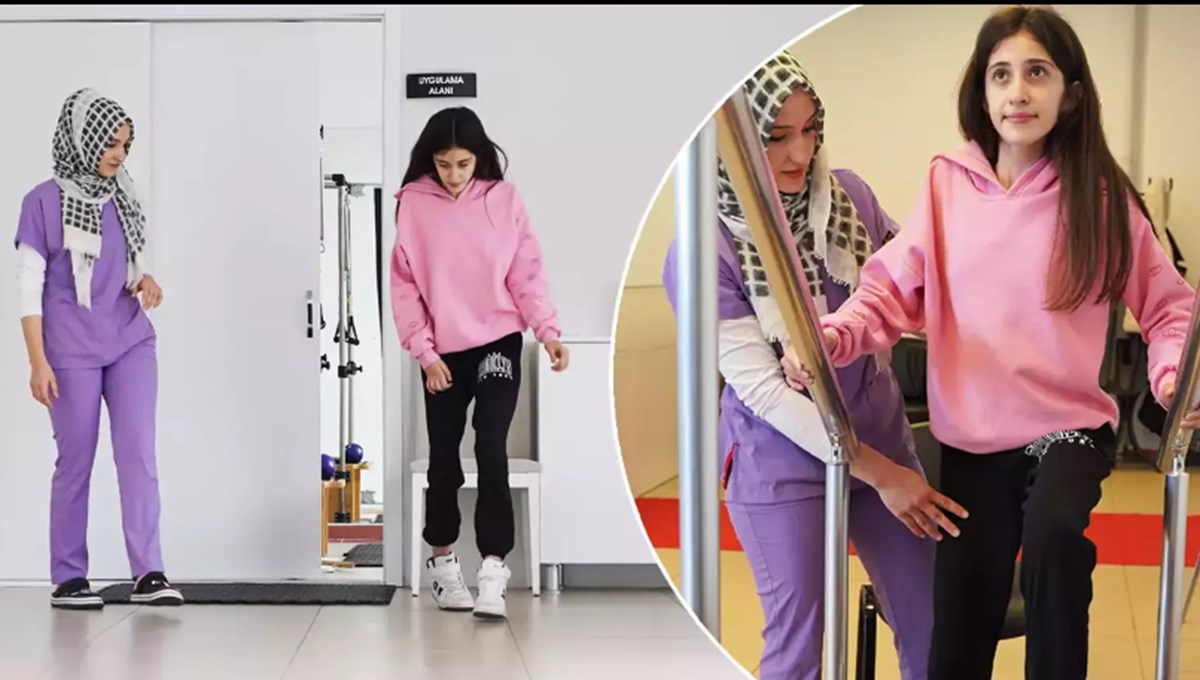 Ebrar Sitesi enkazından çıkarılan Ayşe Sudem 9 ay sonra yürüdü Ebrar Sitesi enkazından çıkarılan Ayşe Sudem 9 ay sonra yürüdü