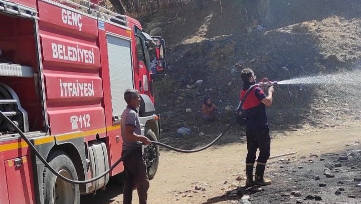 Bingöl’de çıkan yangın söndürüldü