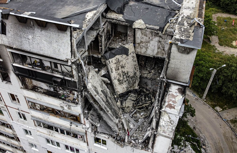 Harkov'daki yıkım havadan görüntülendi: Rusya misket bombası kullanarak yüzlerce sivili öldürdü iddiası - 3