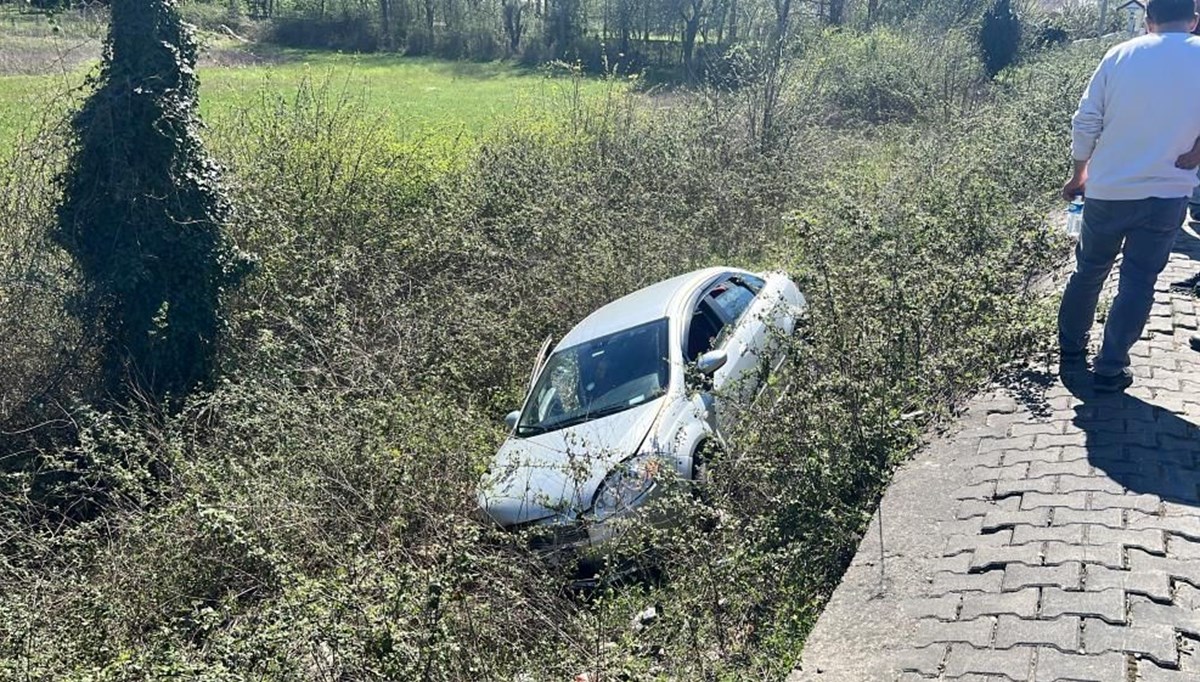 Zonguldak'ta otomobil şarampole uçtu: 5 yaralı