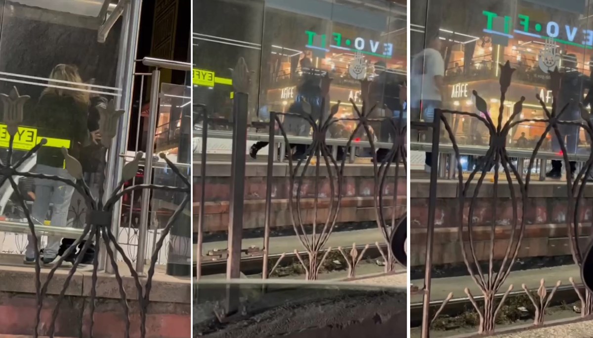 Tramvayda taciz iddiasına dayak