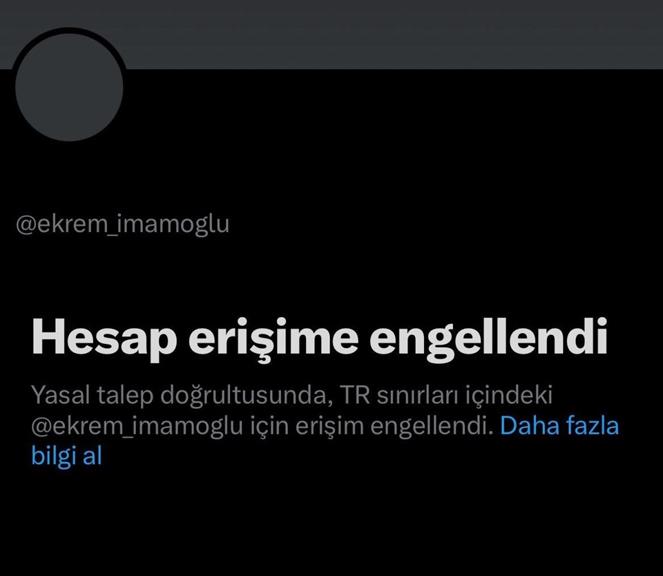 Ekrem İmamoğlu'nun X hesabına erişim engeli - 1