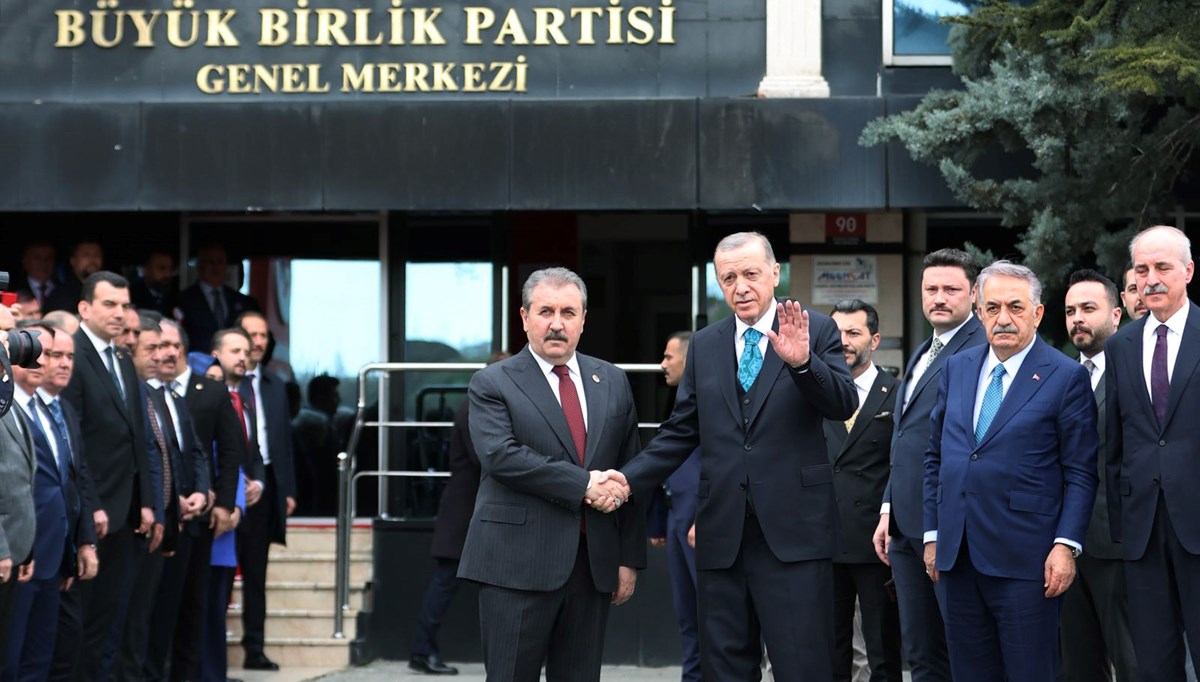 Cumhurbaşkanı Erdoğan, Destici ile görüşüyor Cumhurbaşkanı Erdoğan, Destici ile görüşüyor