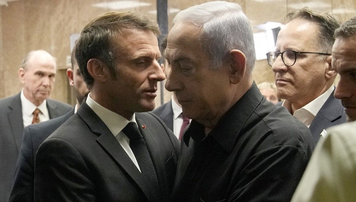 Macron, Netanyahu'ya Lübnan sınırı için sağduyu çağrısı yaptı Macron, Netanyahu'ya Lübnan sınırı için sağduyu çağrısı yaptı