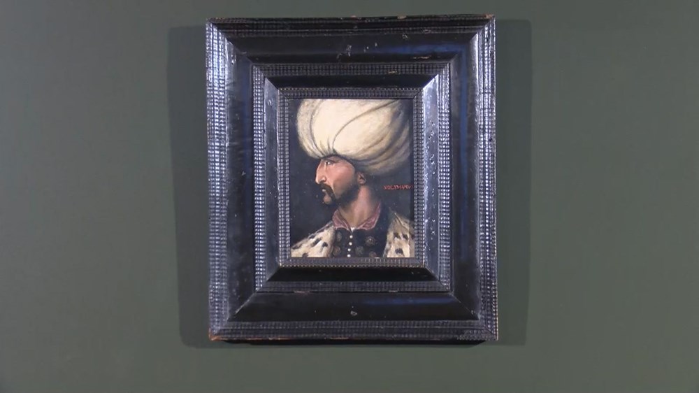 Kanuni Sultan Süleyman portresi Fatih Sultan Mehmet'in portresinin yanında - 3