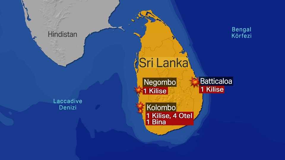 Sri Lanka'daki bombalı saldırılara ilişkin 24 kişi gözaltına alındı (Ölü sayısı 290 oldu) - 1