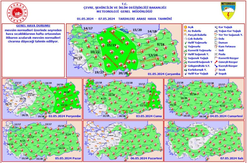 Meteorolojiden 28 il için uyarı: Kuvvetli yağışlara dikkat (İstanbul, Ankara, İzmir bugün hava nasıl olacak?) - 14