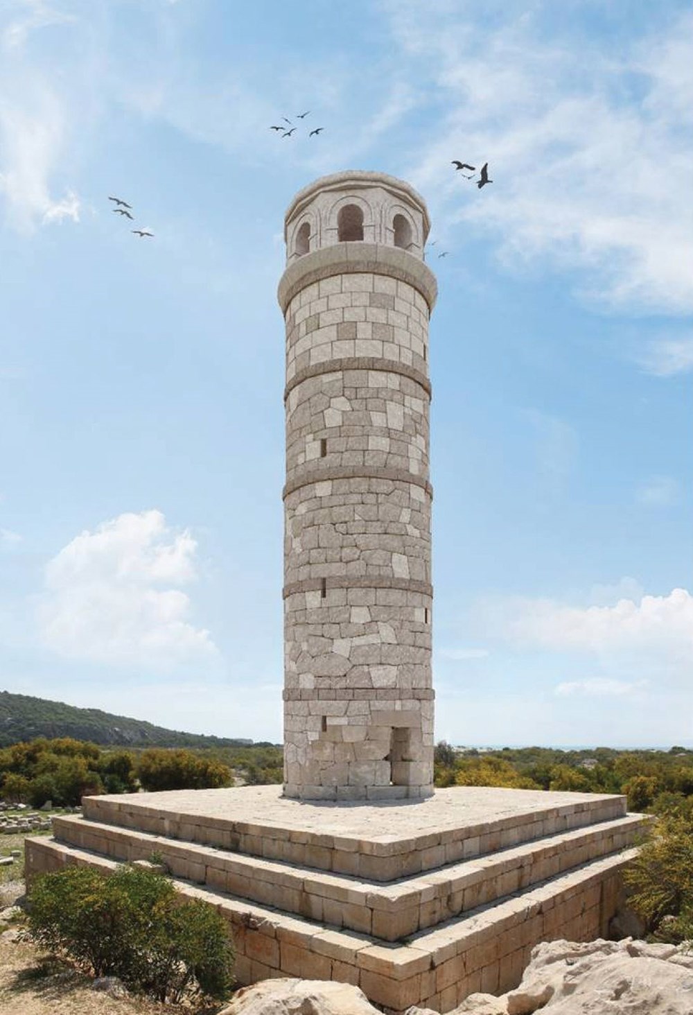 539 yıl önceki depremin yıktığı Patara Deniz Feneri'ne deprem önlemi - 1