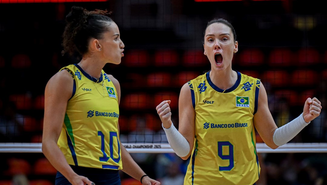 Brezilya, Kadınlar Dünya Voleybol Şampiyonası'nda yarı finale yükseldi!