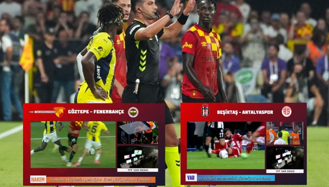 Süper Lig'de 2. haftanın VAR kayıtları yayınlandı