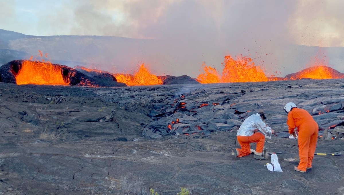 Hawaii'deki Kilauea Yanardağı lav püskürtüyor