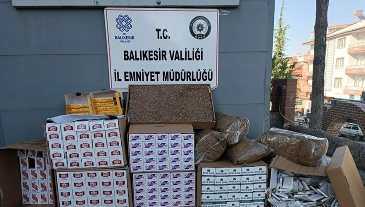 Polisten kaçak sigara operasyonu Polisten kaçak sigara operasyonu