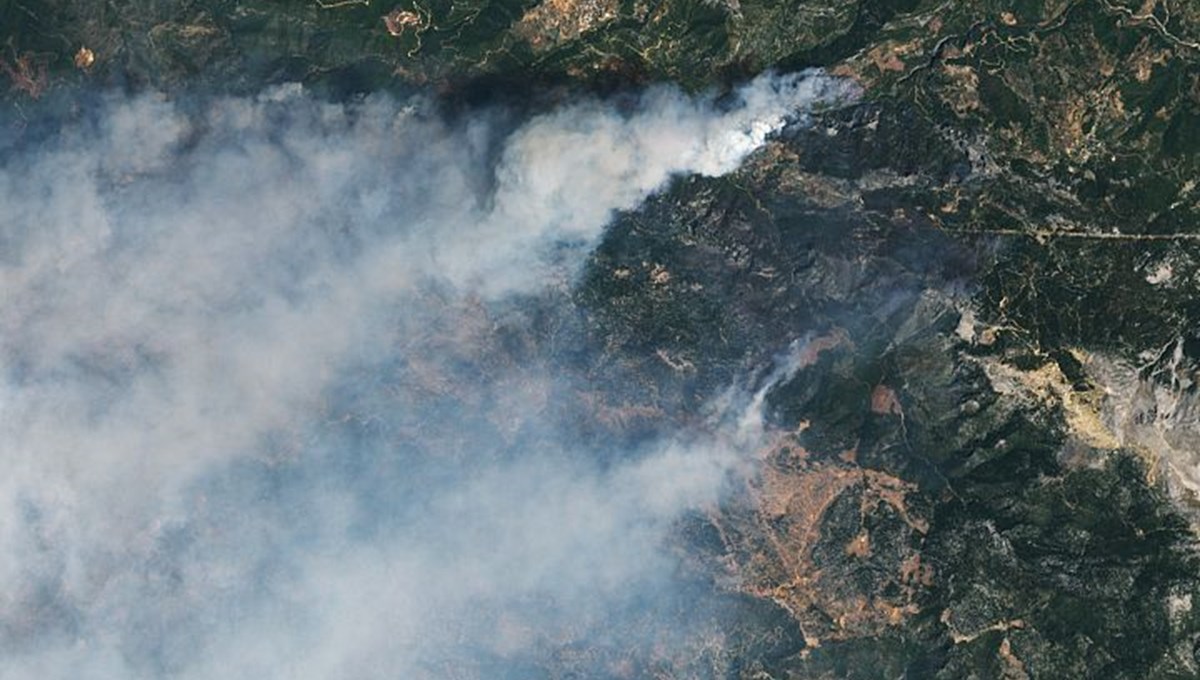 NASA'dan Türkiye'deki yangınlara ilişkin paylaşım