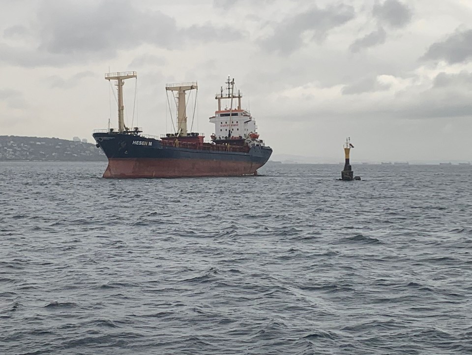 Kuru yük gemisi İstanbul Maltepe açıklarında karaya oturdu - 1