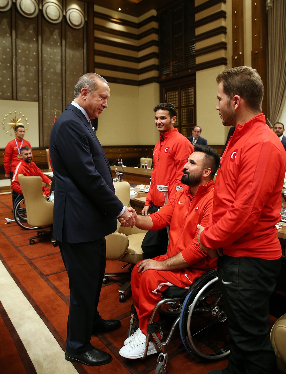 Cumhurbaşkanı Erdoğan, Ampute Futbol ile Tekerlekli Cumhurbaşkanı Erdoğan, Ampute Futbol ile Tekerlekli