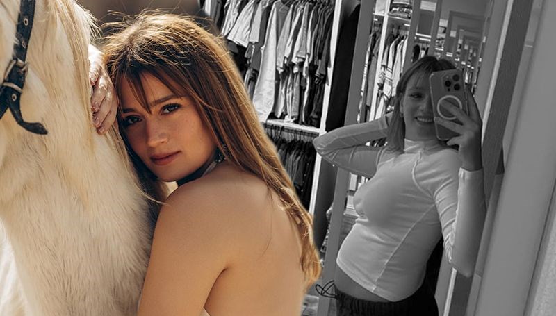 Oyuncu Gizem Karaca anne oluyor! Karnı burnunda ilk pozunu paylaştı