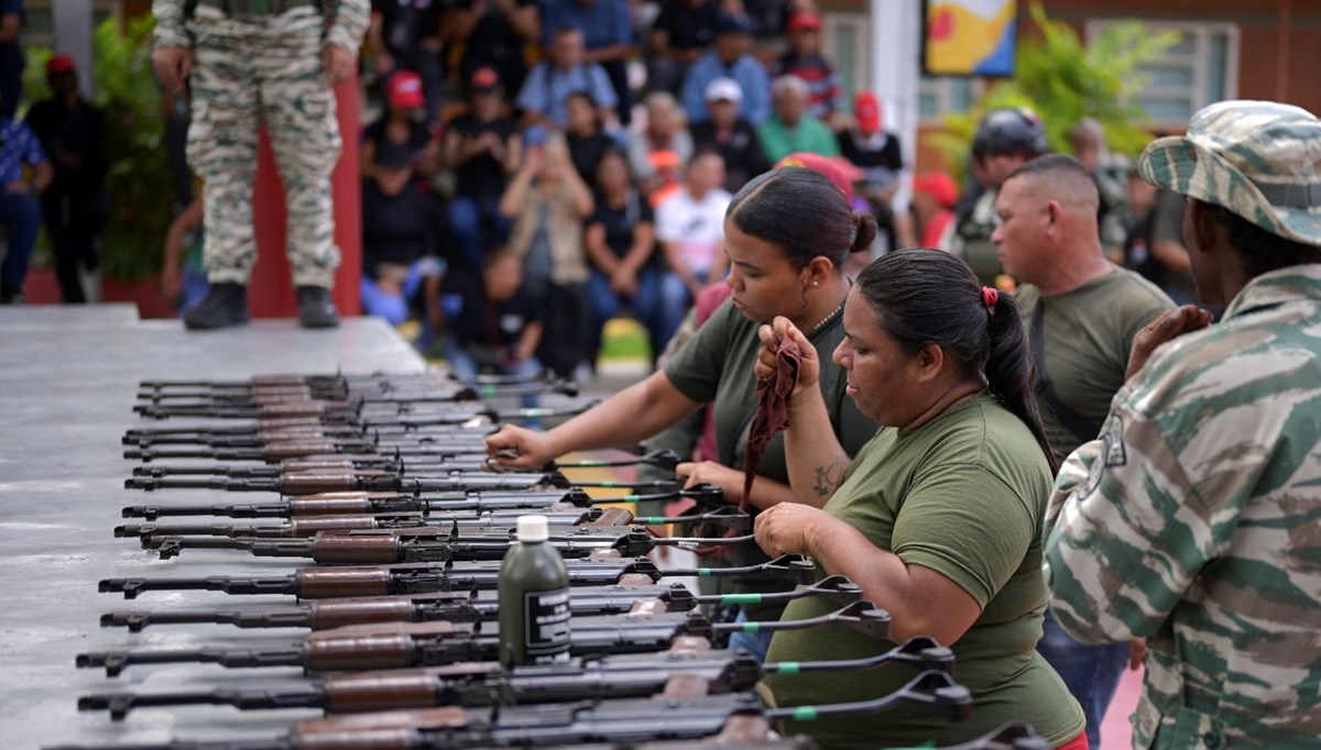 ABD'ye karşı Venezuela'da milisler görevde
