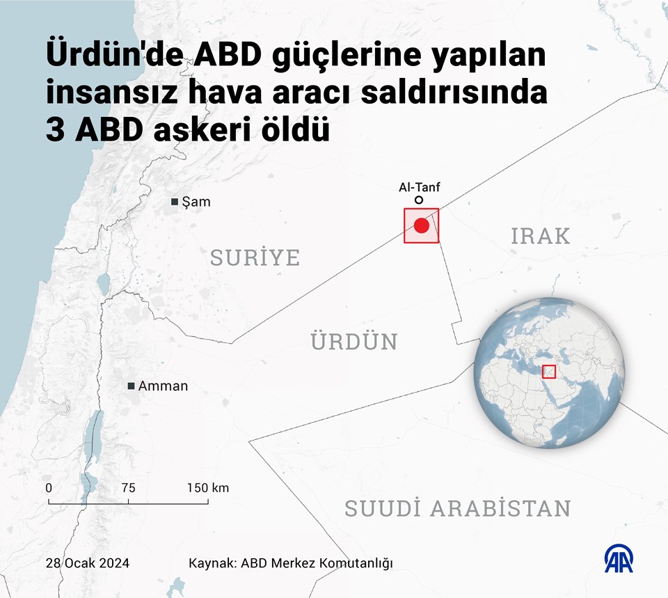 Ürdün'de ABD güçlerine saldırı: 3 asker öldü, 34 asker yaralandı - 3