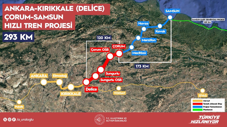 8 milyon kişiye hızlı tren müjdesi: Delice-Çorum hattının temeli atılıyor - 2