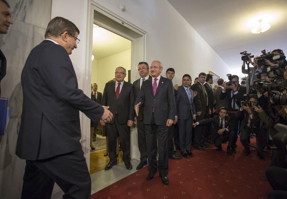 Başbakan Davutoğlu ile CHP lideri Kılıçdaroğlu 2.5 saat görüştü - 2
