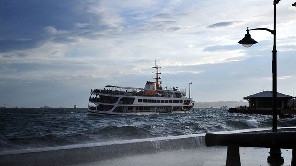 Marmara'da deniz ulaşımına lodos engeli - 4