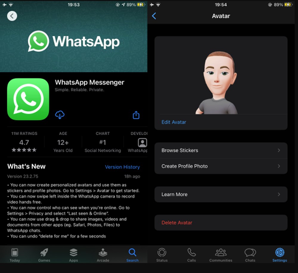 WhatsApp'ta yeni özellikler: Mesaj sabitleme, Avatar - 3