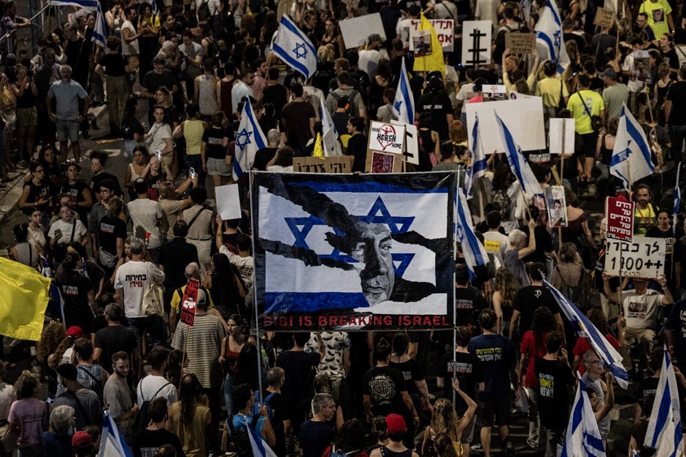 İsrail'de Netanyahu karşıtı gösteri: On binlerce kişi ateşkes talep etti - 22