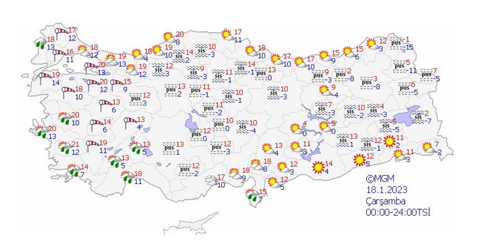 19 il için sarı ve turuncu kodlu uyarı (Bugün hava nasıl olacak?) - 9