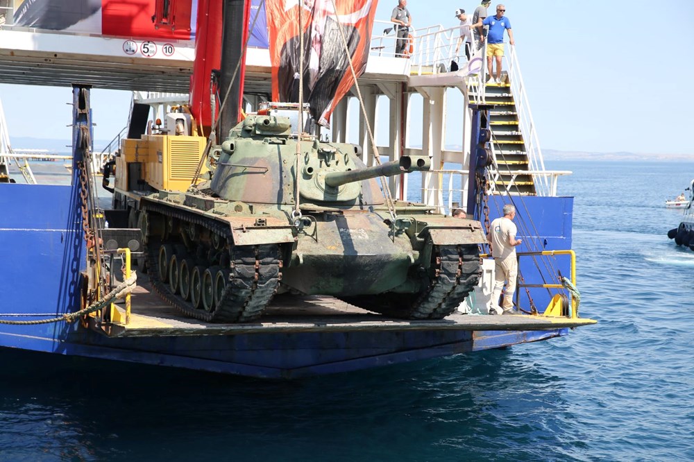 Saros Körfezi'nde Su Altı Tarih müzesi'ne tank batırıldı - 1