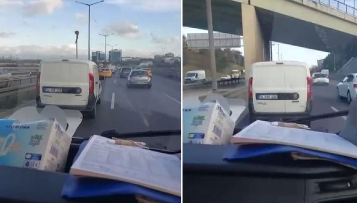 Ambulansa dakikalarca yol vermedi Ambulansa dakikalarca yol vermedi