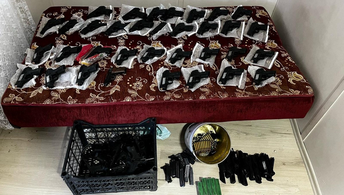 Gaziantep'te silah kaçakçılarına operasyon