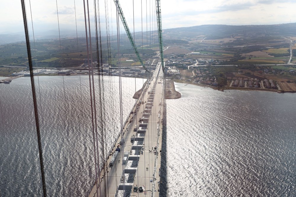 1915 Çanakkale Köprüsü 318 metre yükseklikten görüntülendi - 7