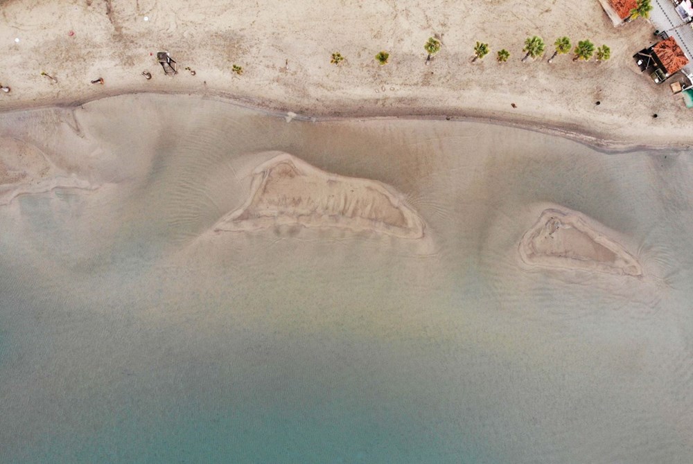 Muğla'da deniz suyu 40 metre çekildi - 1
