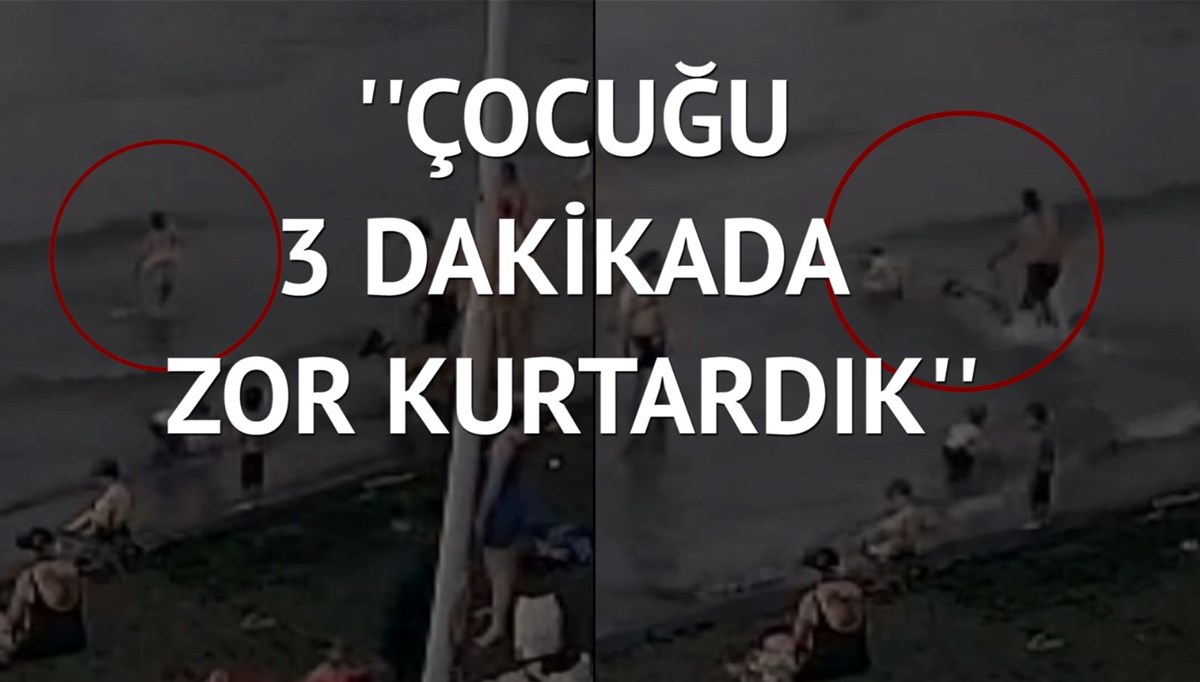 Küçük çocuğu denizde köpek ısırdı